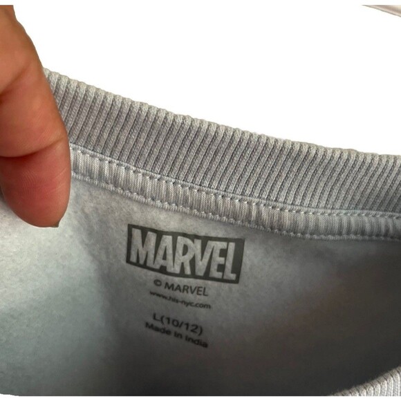 Marvel Boys Sweater Hulk Spiderman Captain America Size L 10/12 70% Cotton NWT - Picture 9 of 16